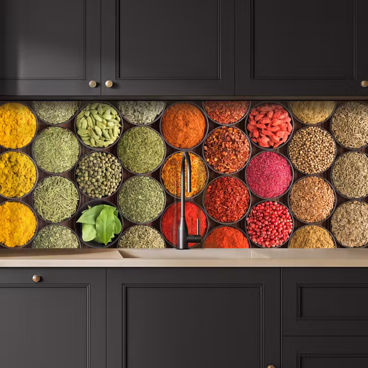 Schienale cucina - Erbe - Ciotole - Colore - Struttura — 6