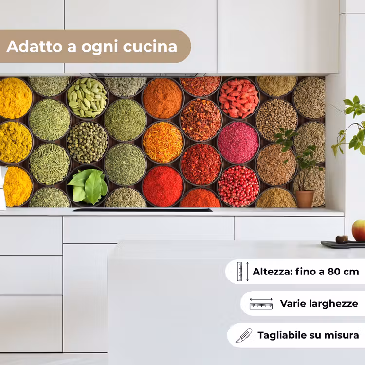Schienale cucina - Erbe - Ciotole - Colore - Struttura — 7