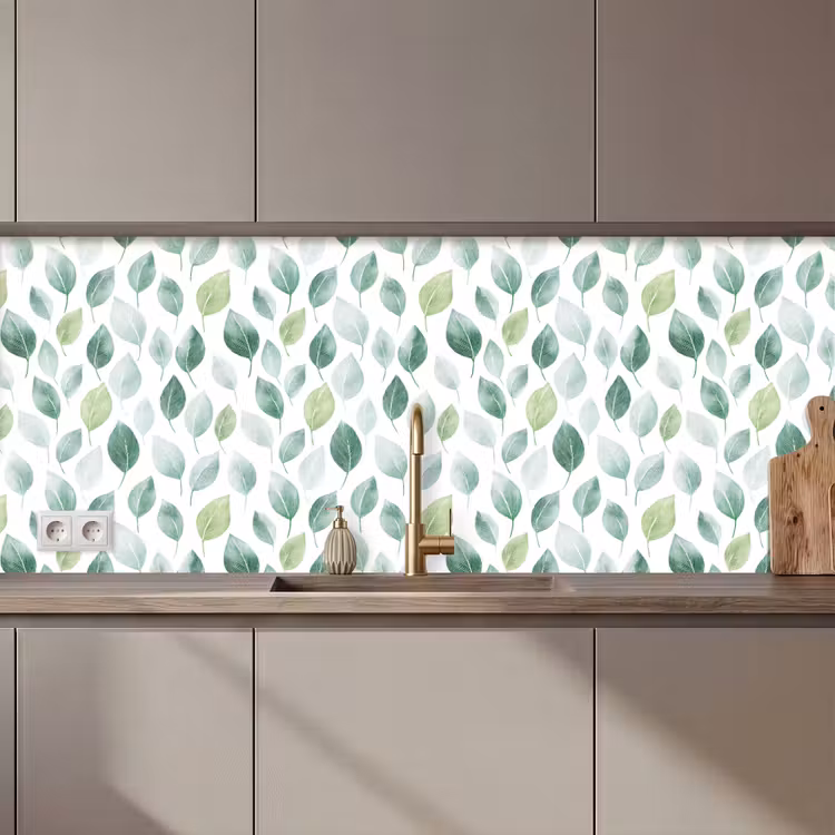Schienale cucina - Foglia - Mix - Fresco - Verde — 1
