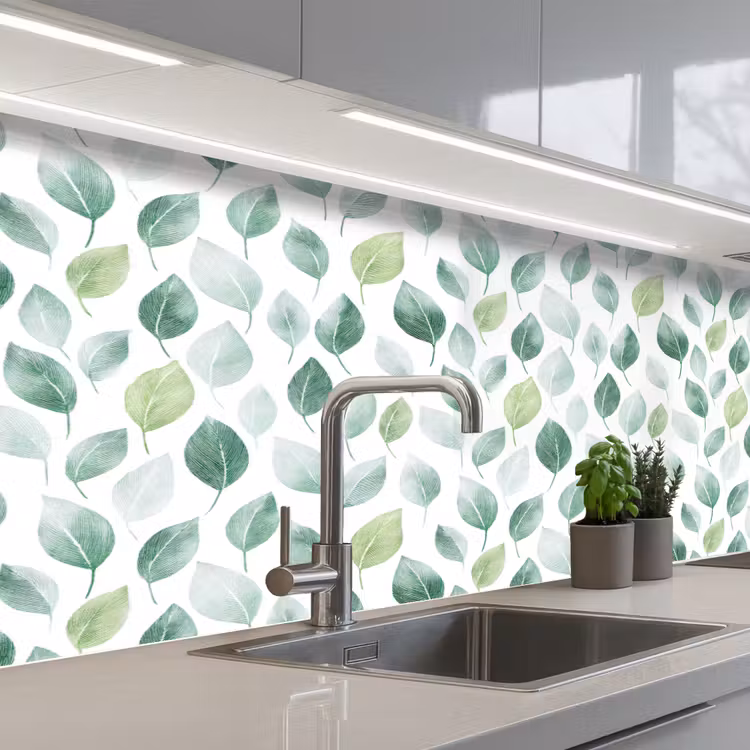 Schienale cucina - Foglia - Mix - Fresco - Verde — 2