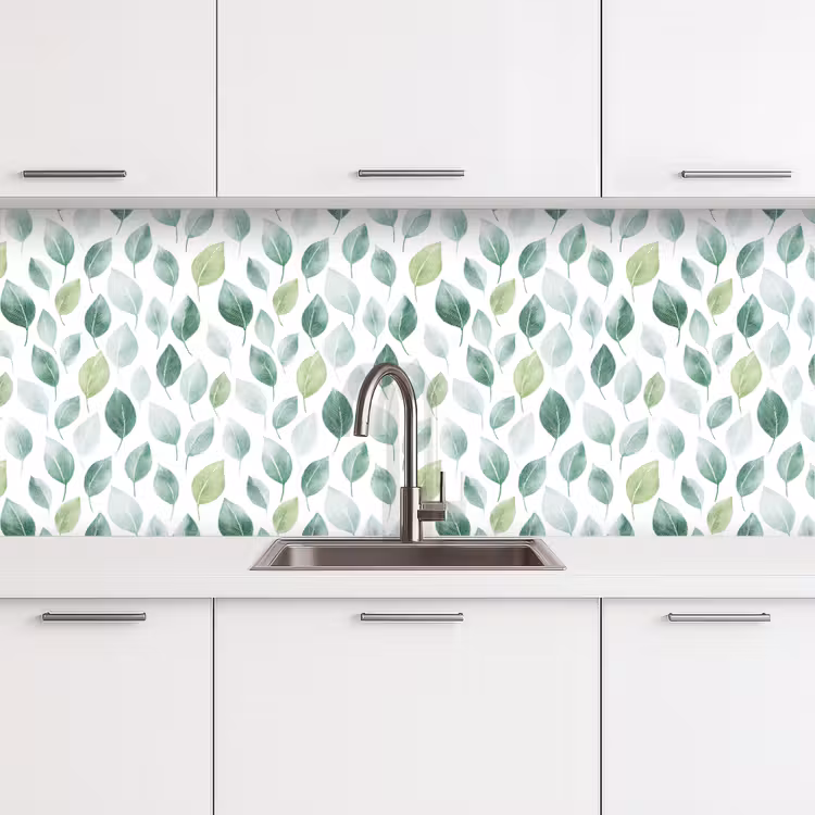 Schienale cucina - Foglia - Mix - Fresco - Verde — 4