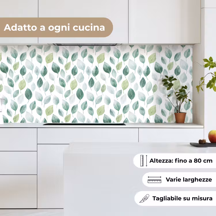 Schienale cucina - Foglia - Mix - Fresco - Verde — 7