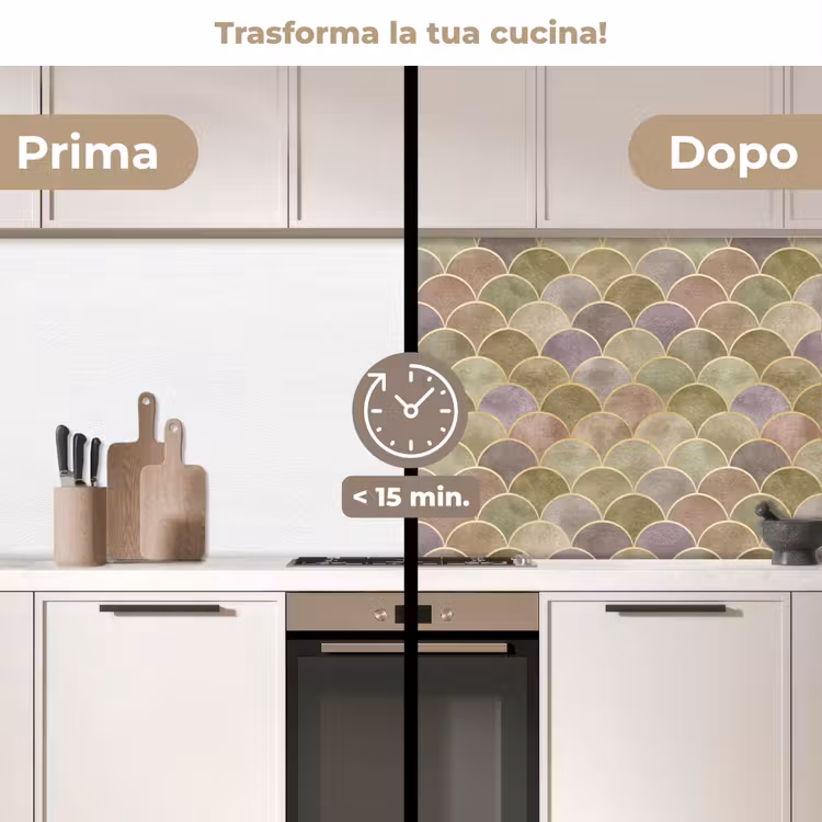 Schienale cucina - Morbido - Oro - Colorato — 3