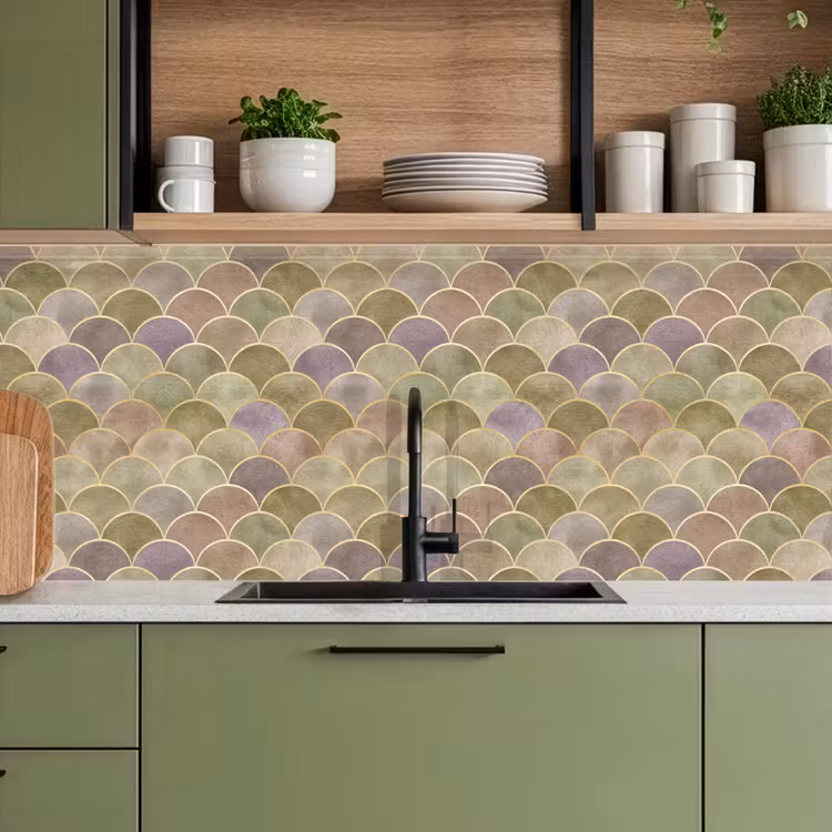 Schienale cucina - Morbido - Oro - Colorato — 8