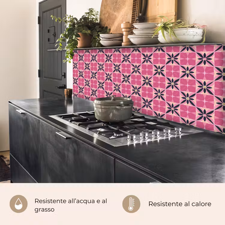 Schienale cucina - Motivo - Motivo floreale - Multicolore — 5