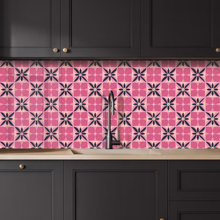 Schienale cucina - Motivo - Motivo floreale - Multicolore — 6