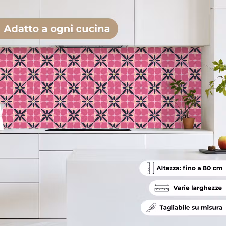 Schienale cucina - Motivo - Motivo floreale - Multicolore — 7