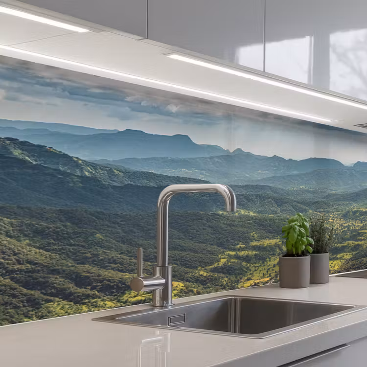 Schienale cucina - Paesaggio - Valle - Verde — 2