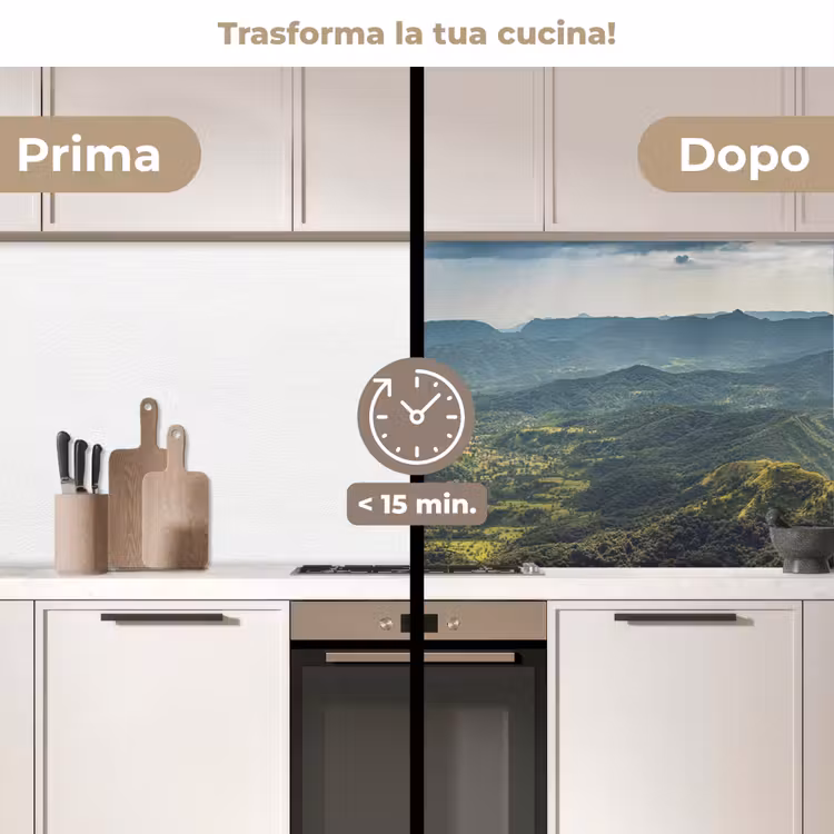 Schienale cucina - Paesaggio - Valle - Verde — 3