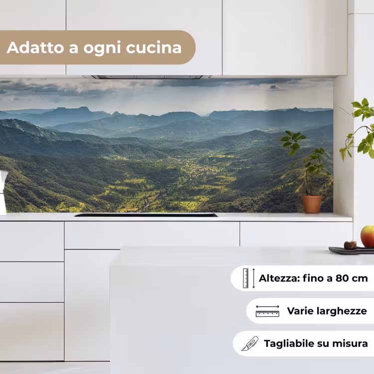 Schienale cucina - Paesaggio - Valle - Verde — 7
