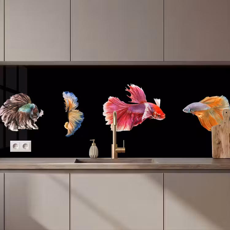 Schienale cucina - Pesce - Colorato - Animali — 1