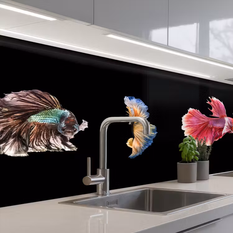 Schienale cucina - Pesce - Colorato - Animali — 2