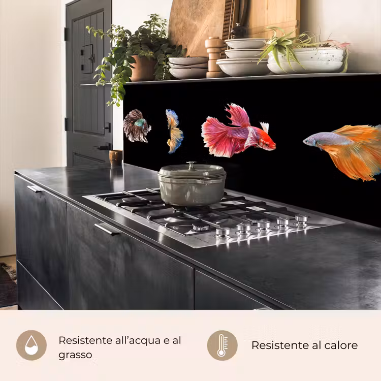 Schienale cucina - Pesce - Colorato - Animali — 5