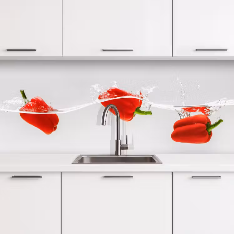 Schienale cucina - Splash - Vegetale - Rosso — 4