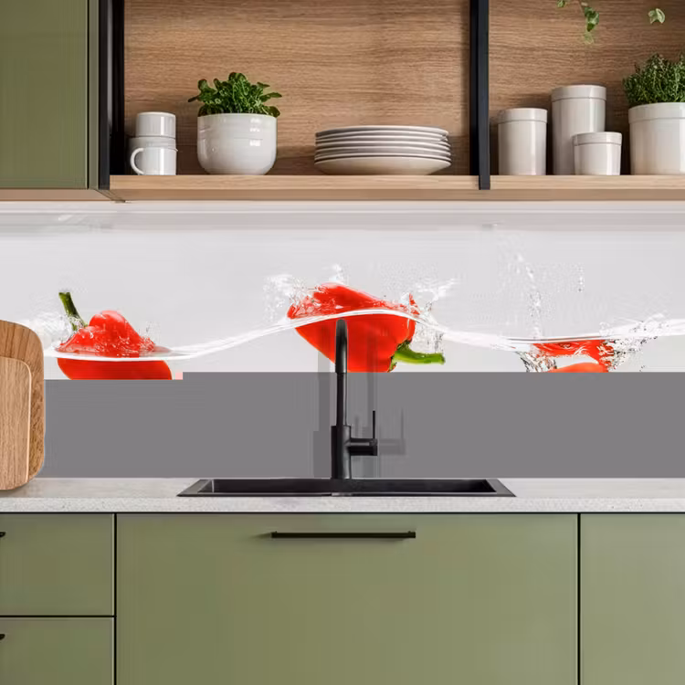 Schienale cucina - Splash - Vegetale - Rosso — 8