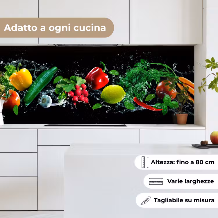 Schienale cucina - Vegetale - Splash - Nero — 7
