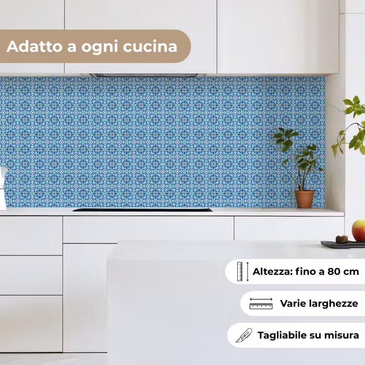 Schienale cucina - Piastrelle - Mosaico - Turchese - Blu — 7