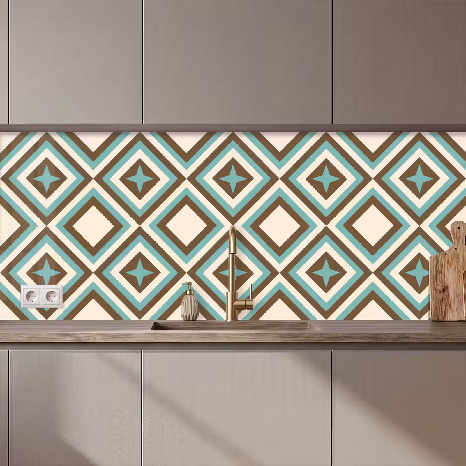 Schienale cucina - Anni '50 - Stella - Design — 1