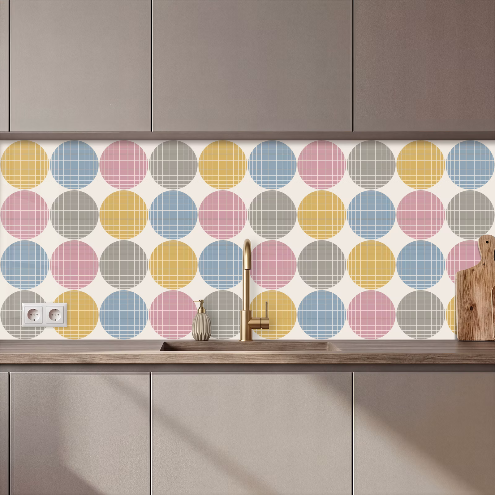 Schienale cucina - Puntini - Linea - Motivo — 1