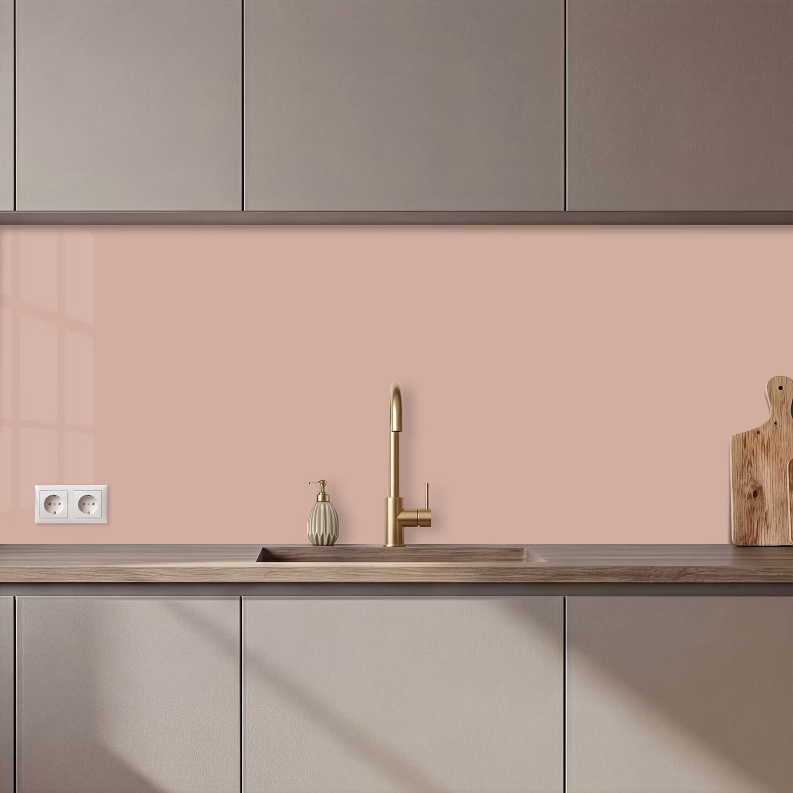 Schienale cucina - Rosa - Palette - Solido - Solido rosa — 1