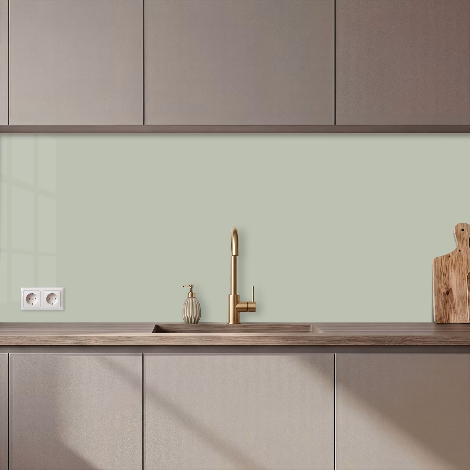 Schienale cucina - Verde menta - Tinta unita — 1