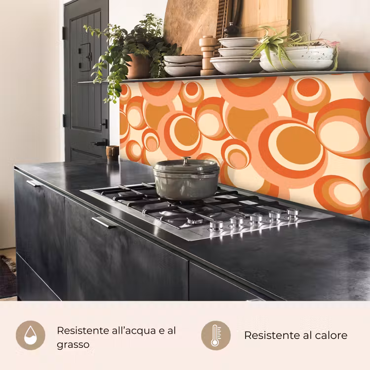 Schienale cucina - Cerchio - Retrò - Motivo — 5