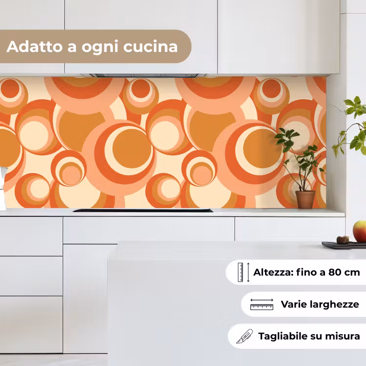 Schienale cucina - Cerchio - Retrò - Motivo — 7