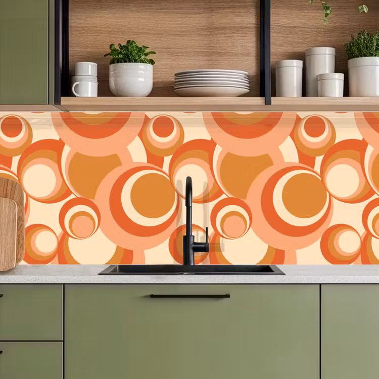 Schienale cucina - Cerchio - Retrò - Motivo — 8