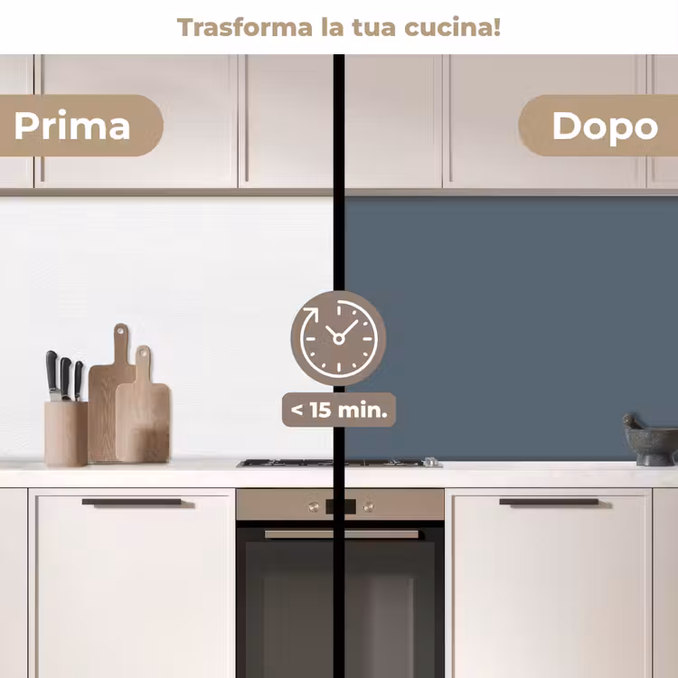 Schienale cucina - Colori - Blu - Interno — 3