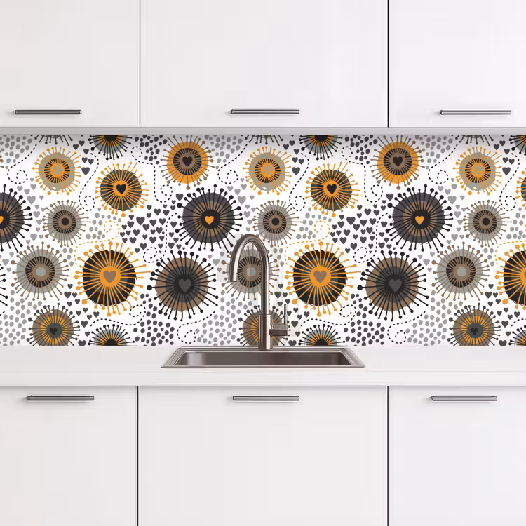 Schienale cucina - Cuore - Anni '50 - Modello — 4