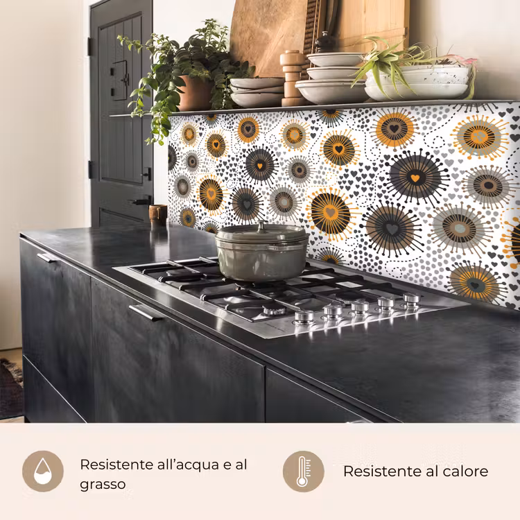 Schienale cucina - Cuore - Anni '50 - Modello — 5