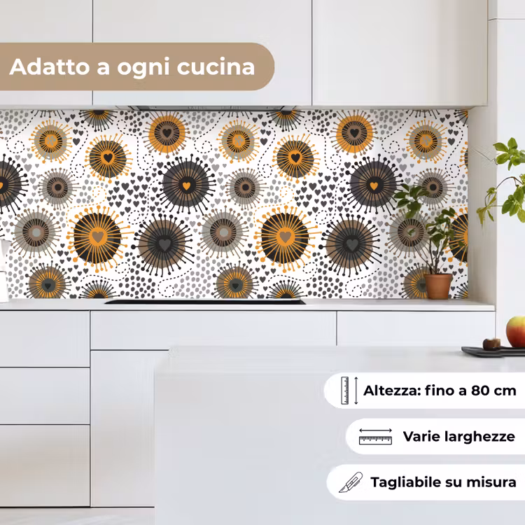 Schienale cucina - Cuore - Anni '50 - Modello — 7