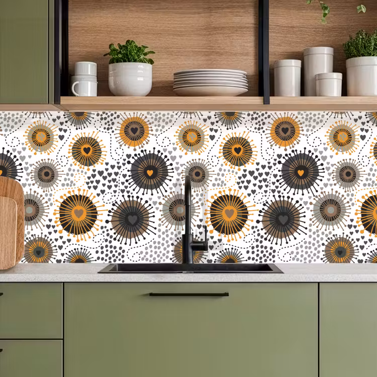 Schienale cucina - Cuore - Anni '50 - Modello — 8