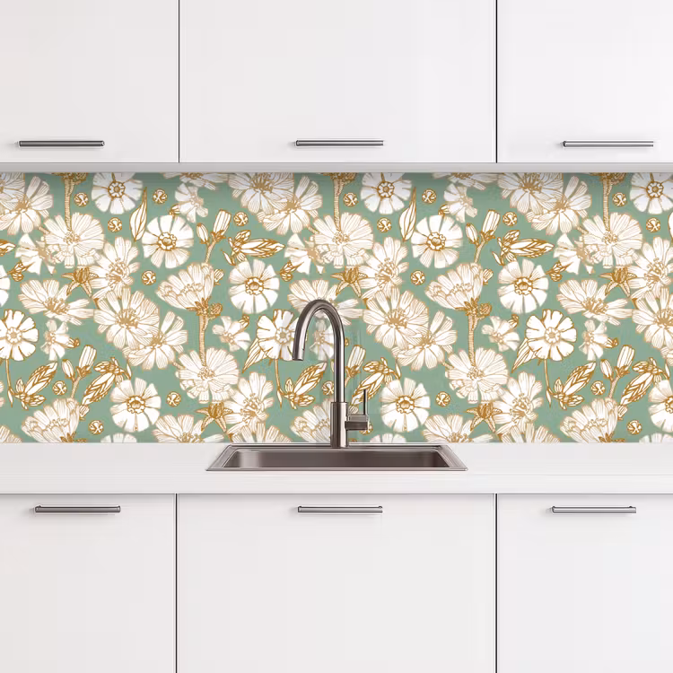 Schienale cucina - Fiore - Art nouveau - Design — 4