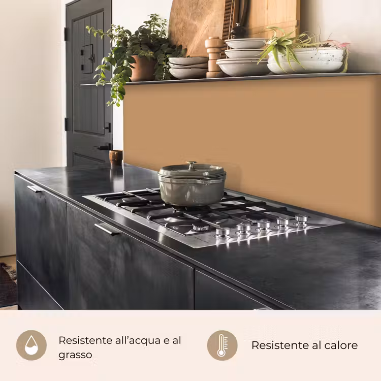 Schienale cucina - Marrone - Stampa a tinta unita — 5
