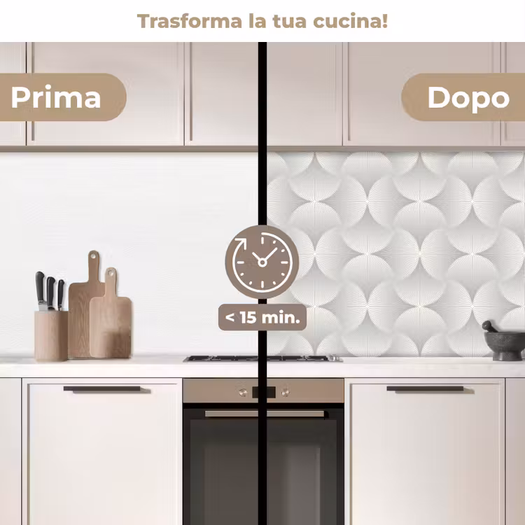 Schienale cucina - Modelli - Argento - Retrò — 3