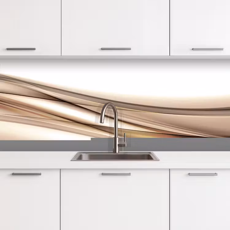 Schienale cucina - Onde - Astratto - Taupe — 4