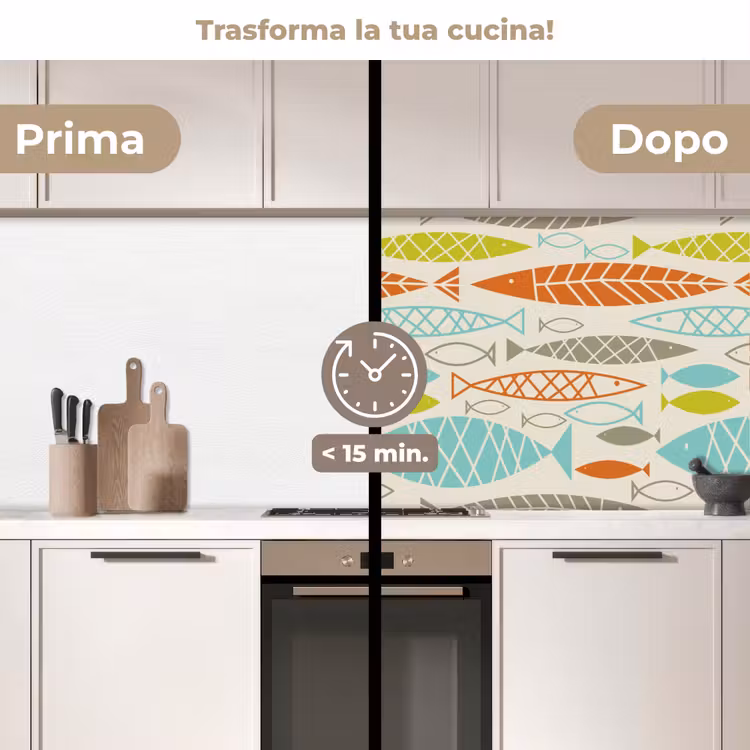 Schienale cucina - Pesce - Anni '50 - Modello — 3