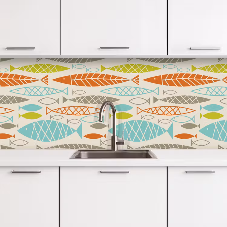 Schienale cucina - Pesce - Anni '50 - Modello — 4