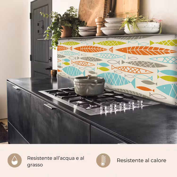 Schienale cucina - Pesce - Anni '50 - Modello — 5