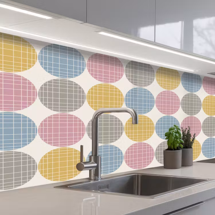 Schienale cucina - Puntini - Linea - Motivo — 2