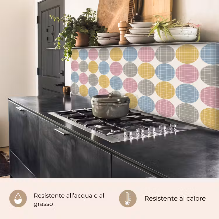 Schienale cucina - Puntini - Linea - Motivo — 5