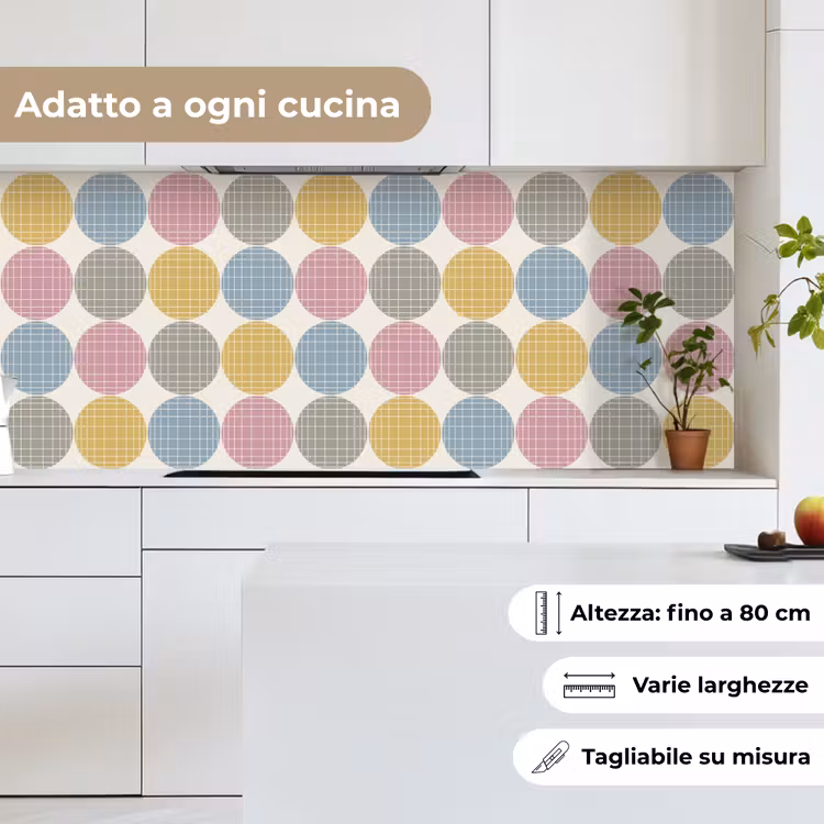 Schienale cucina - Puntini - Linea - Motivo — 7
