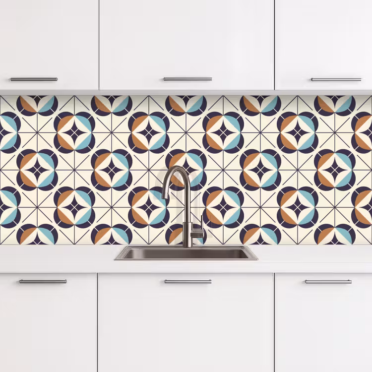 Schienale cucina - Retro - Design - Geometria — 4