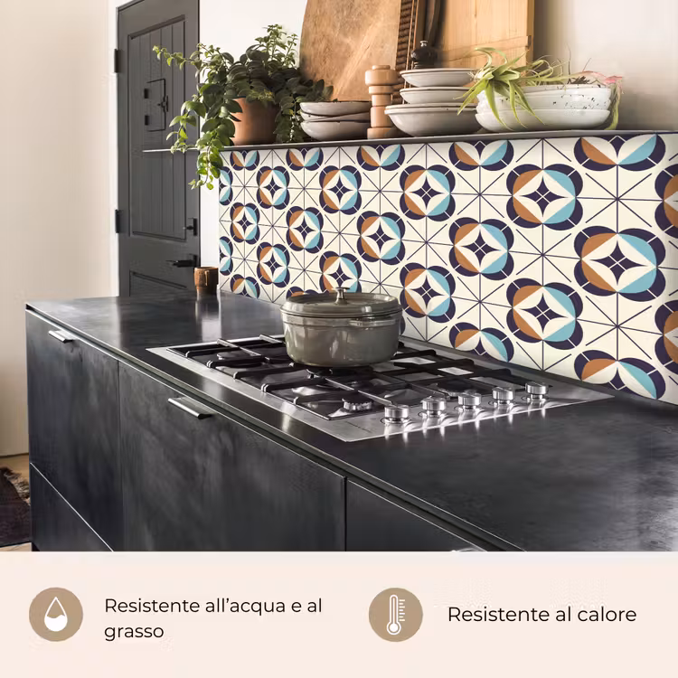 Schienale cucina - Retro - Design - Geometria — 5