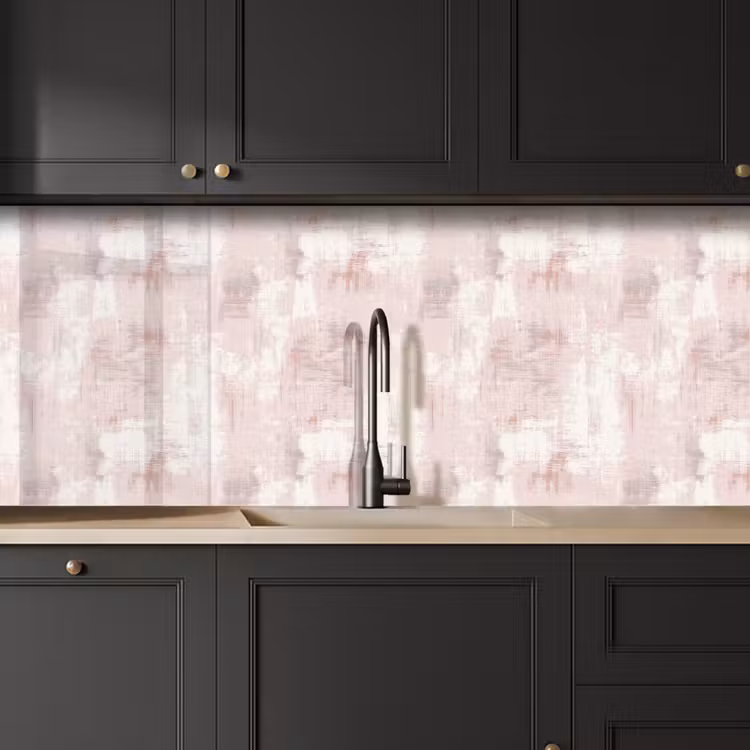 Schienale cucina - Strisce a pennello - Sfumate - Rosa — 6