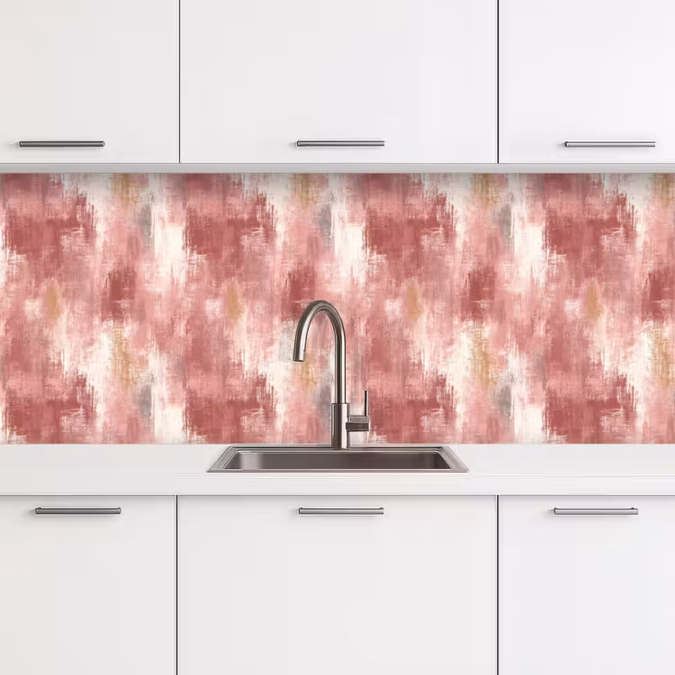 Schienale cucina - Strisce di spazzole - Intemperie - Rosa — 4