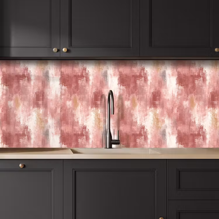 Schienale cucina - Strisce di spazzole - Intemperie - Rosa — 6