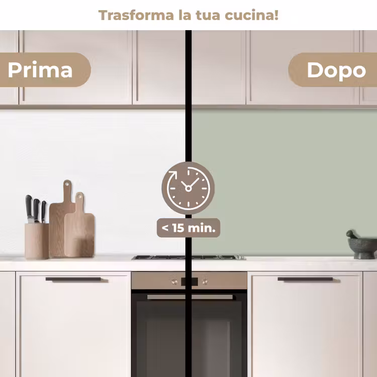 Schienale cucina - Verde menta - Tinta unita — 3