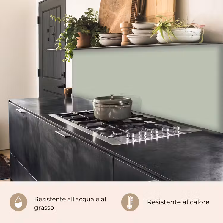 Schienale cucina - Verde menta - Tinta unita — 5